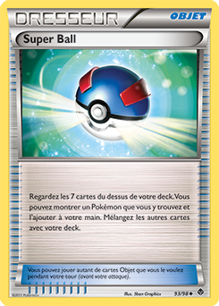 Carte Pokémon Super Ball 93/98 de la série Pouvoirs Émergents en vente au meilleur prix