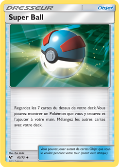 Carte Pokémon Peu commune Super Ball 60/73 de la série Légendes Brillantes