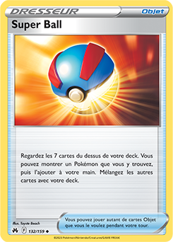 Carte Pokémon Communes Super Ball 132/159 de la série Zénith Suprême