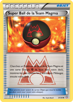 Carte Pokémon Super Ball de la Team Magma 31/34 de la série Double Danger en vente au meilleur prix