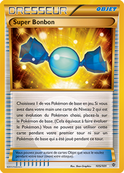 Carte Pokémon Secrète Super Bonbon 105/101 de la série Explosion Plasma
