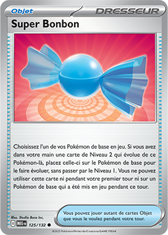 Carte Pokémon Communes Super Bonbon 125/132 de la série Méga-Évolution