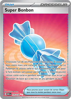 Carte Pokémon Ultra rare Super Bonbon 175/132 de la série Méga-Évolution