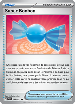 Carte Pokémon Super Bonbon 89/91 de la série Destinées de Paldea en vente au meilleur prix