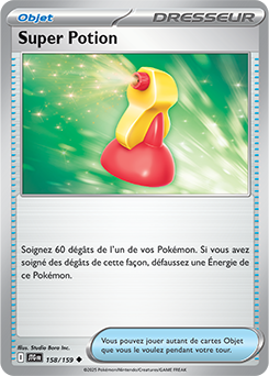 Carte Pokémon Peu commune Super Potion 158/159 de la série Aventures Ensemble