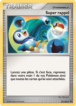 Carte Pokémon Super rappel 87/100 de la série Aube Majestueuse en vente au meilleur prix