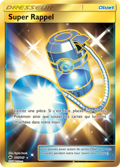 Carte Pokémon Super Rappel 166/147 de la série Ombres Ardentes en vente au meilleur prix