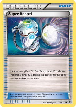 Carte Pokémon Peu commune Super Rappel 100/111 de la série Poings Furieux
