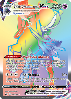 Carte Pokémon Sylveroi Cavalier d'Effroi VMAX 204/198 de la série Règne de Glace en vente au meilleur prix