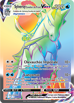 Carte Pokémon Sylveroi Cavalier du Froid VMAX 202/198 de la série Règne de Glace en vente au meilleur prix