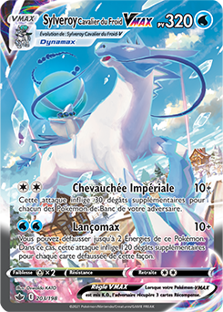 Carte Pokémon Sylveroi Cavalier du Froid VMAX 203/198 de la série Règne de Glace en vente au meilleur prix