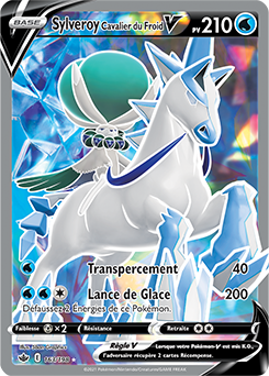 Carte Pokémon Sylveroy Cavalier du Froid V 163/198 de la série Règne de Glace en vente au meilleur prix