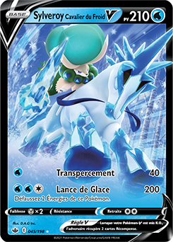 Carte Pokémon Sylveroy Cavalier du Froid V 45/198 de la série Règne de Glace en vente au meilleur prix