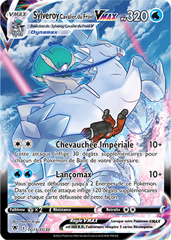 Carte Pokémon Full Art VMAX Sylveroy Cavalier du Froid-VMAX TG15/TG30 de la série Astres Radieux