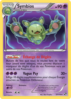 Carte Pokémon Symbios 57/114 de la série Noir & Blanc en vente au meilleur prix