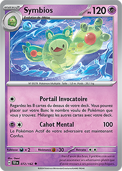 Carte Pokémon Symbios 72/162 de la série Forces Temporelles en vente au meilleur prix