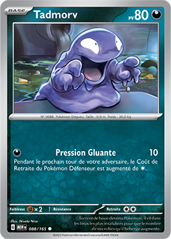 Carte Pokémon Tadmorv 88/165 de la série 151 en vente au meilleur prix