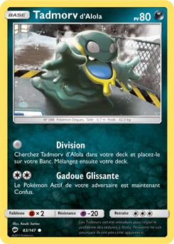 Carte Pokémon Tadmorv d'Alola 83/147 de la série Ombres Ardentes en vente au meilleur prix