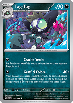 Carte Pokémon Tag-Tag 146/193 de la série Évolutions à Paldea en vente au meilleur prix