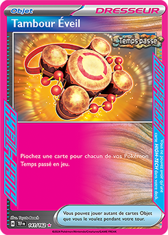 Carte Pokémon Tambour Éveil 141/162 de la série Forces Temporelles en vente au meilleur prix