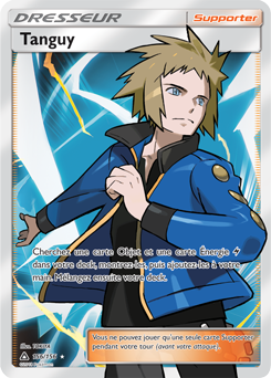 Carte Pokémon Dresseur Full Art Tanguy 156/156 de la série Ultra Prisme