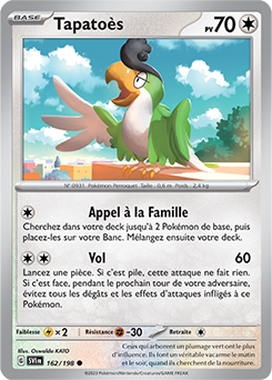 Carte Pokémon Tapatoès 162/198 de la série Écarlate et Violet en vente au meilleur prix