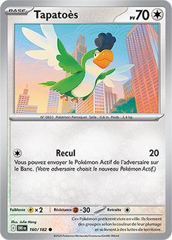 Carte Pokémon Communes Tapatoès 160/182 de la série Rivalités Destinées