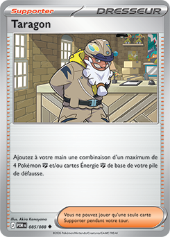 Carte Pokémon Peu commune Taragon 85/88 de la série Équilibre Parfait
