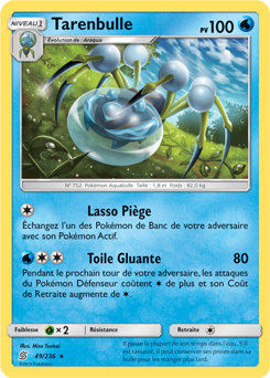 Carte Pokémon Rare Tarenbulle 49/236 de la série Harmonie des Esprits