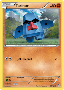 Carte Pokémon Tarinor 62/124 de la série Dragons Éxaltés en vente au meilleur prix