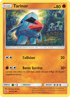 Carte Pokémon Commune Tarinor 69/145 de la série Gardiens Ascendants