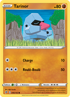 Carte Pokémon Tarinor 96/192 de la série Clash des Rebelles en vente au meilleur prix