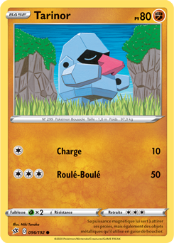 Carte Pokémon Commune Tarinor 96/192 de la série Clash des Rebelles