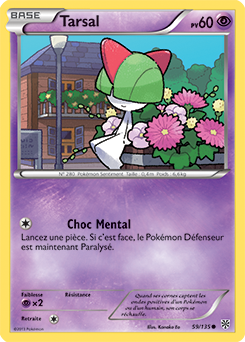 Carte Pokémon Commune Tarsal 59/135 de la série Tempête Plasma