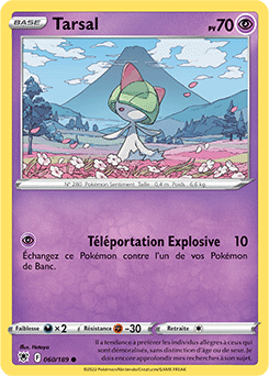 Carte Pokémon Communes Tarsal 060/189 de la série Astres Radieux