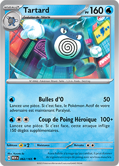 Carte Pokémon Tartard 62/165 de la série 151 en vente au meilleur prix