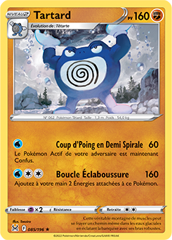 Carte Pokémon Rare Tartard 085/196 de la série Origine Perdue