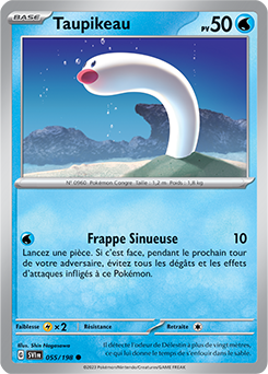 Carte Pokémon Taupikeau 055/198 de la série Écarlate et Violet en vente au meilleur prix