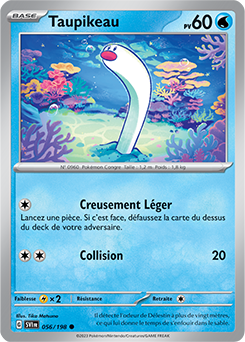 Carte Pokémon Taupikeau 056/198 de la série Écarlate et Violet en vente au meilleur prix