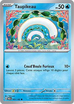 Carte Pokémon Communes Taupikeau 51/182 de la série Faille Paradoxe