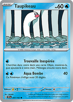 Carte Pokémon Taupikeau 47/162 de la série Forces Temporelles en vente au meilleur prix