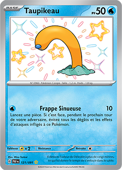 Carte Pokémon Taupikeau 121/91 de la série Destinées de Paldea en vente au meilleur prix