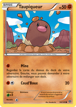 Carte Pokémon Taupiqueur 58/146 de la série X&Y en vente au meilleur prix