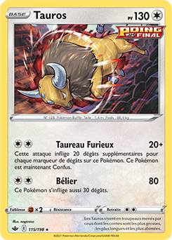 Carte Pokémon Tauros 115/198 de la série Règne de Glace en vente au meilleur prix