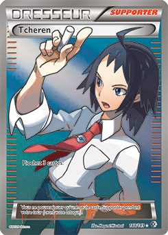 Carte Pokémon Dresseur Full Art Tcheren 148/149 de la série Frantières Franchies