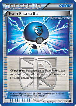 Carte Pokémon Team Plasma Ball 105/116 de la série Glaciation Plasma en vente au meilleur prix