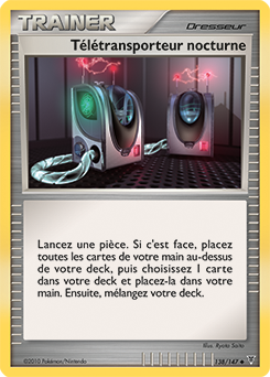 Carte Pokémon Télétransporteur nocturne 138/147 de la série Vainqueurs Suprêmes en vente au meilleur prix