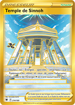 Carte Pokémon Temple de Sinnoh 214/189 de la série Astres Radieux en vente au meilleur prix