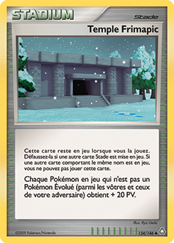Carte Pokémon Temple Frimapic 134/146 de la série Eveil des Légendes en vente au meilleur prix