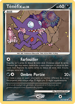 Carte Pokémon Peu commune Ténéfix 63/132 de la série Merveilles Secrètes